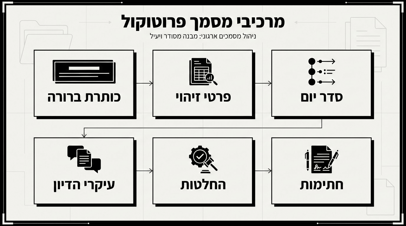 רכיבים חיוניים בפרוטוקול תקין - מדריך מקצועי