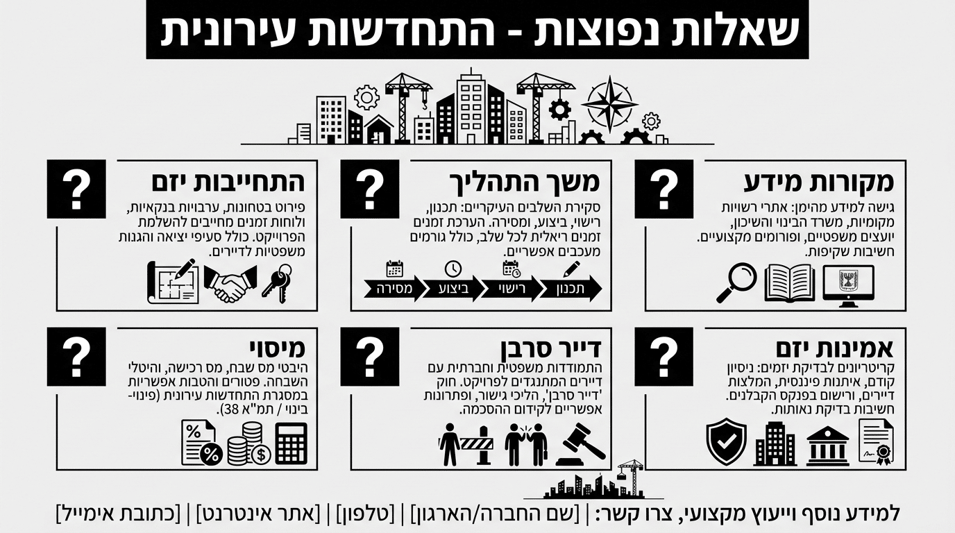 שאלות ותשובות נפוצות בנושא פינוי בינוי בחיפה והאזור