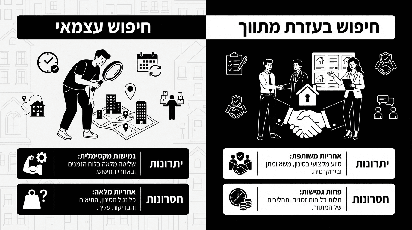 תרחיש נפוץ בפינוי בינוי - הדייר מוצא דירה בעצמו יתרונות וחסרונות