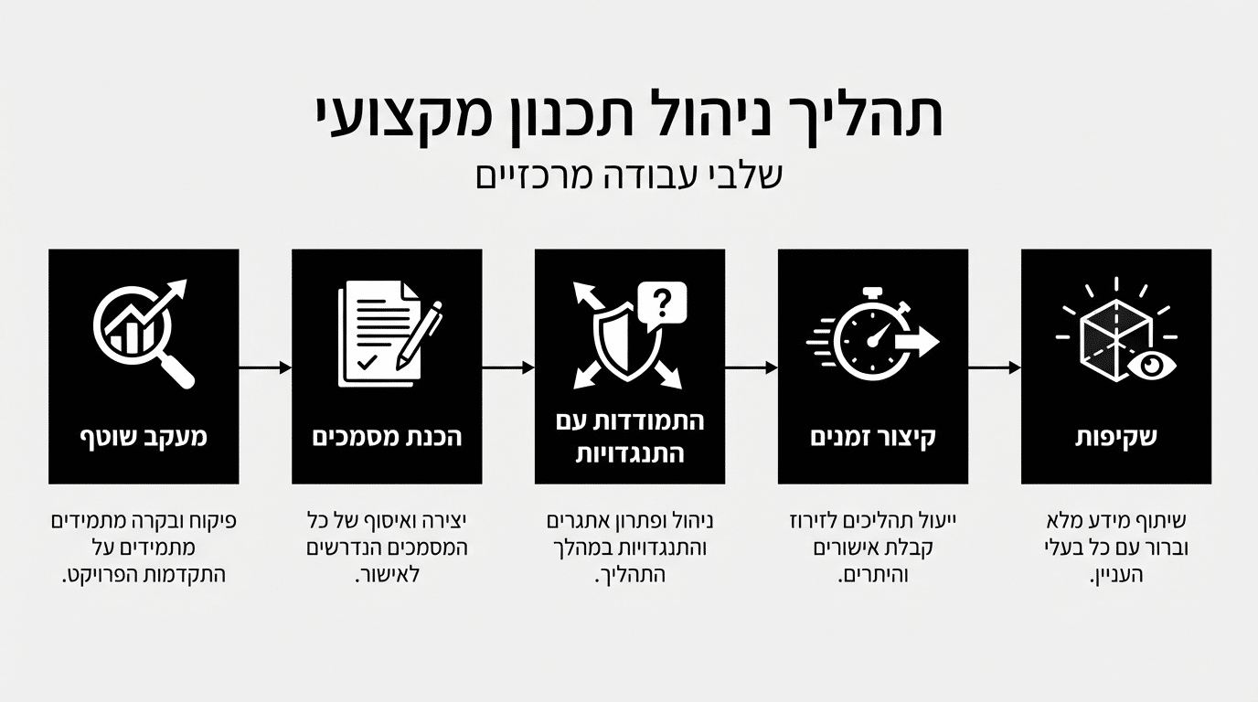 ניהול תכנוני מקצועי מול מוסדות תכנון לפרויקטי התחדשות עירונית