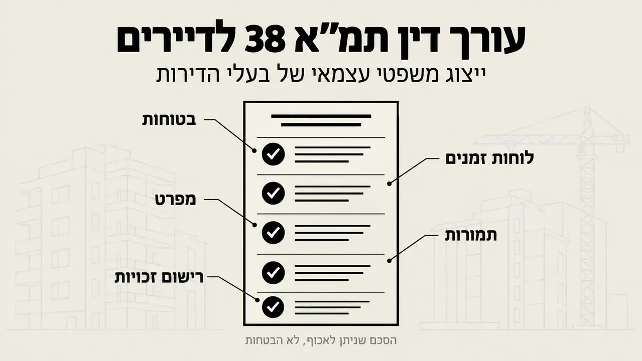 עורך דין תמ״א 38 לדיירים
