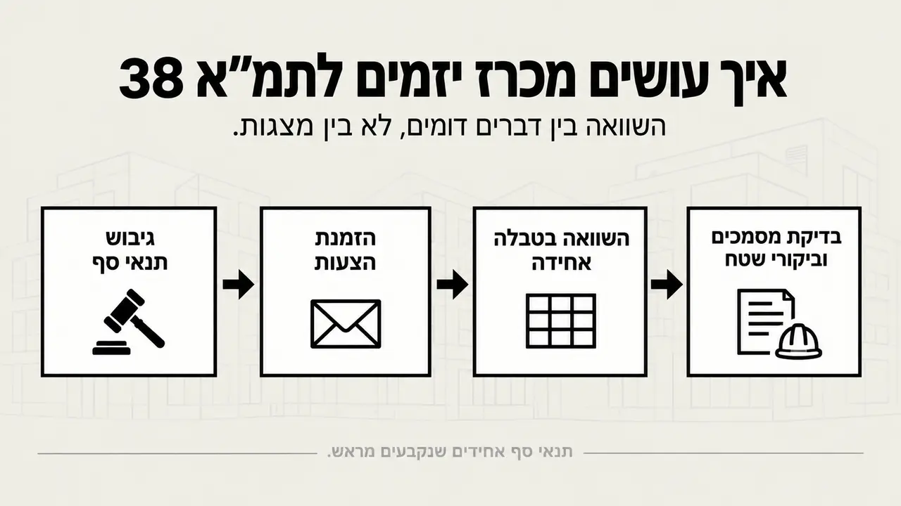 איך עושים מכרז יזמים לתמ״א 38?