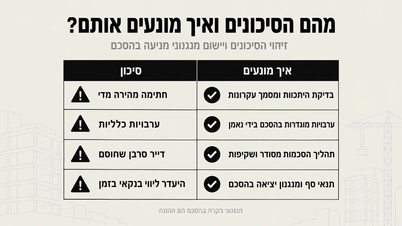 מהם הסיכונים ואיך נמנעים מהם?