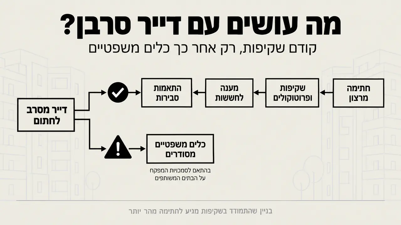 מה עושים עם דייר סרבן?