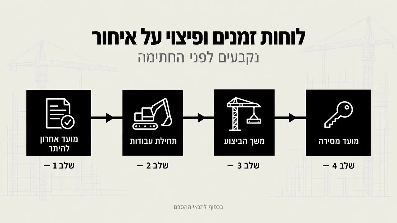 מתי צריך לדרוש לוחות זמנים ופיצוי על איחור במסירה?